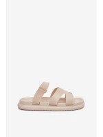 Dámské Gumové Klapky S Páskem Béžové Tavirae Dámské Gumové Klapky S Páskem Béžové Tavirae