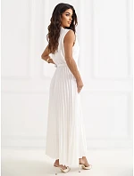 Sukienka IT SK model 22084284 ecru - FPrice Sukienka IT SK model 22084284 ecru - FPrice