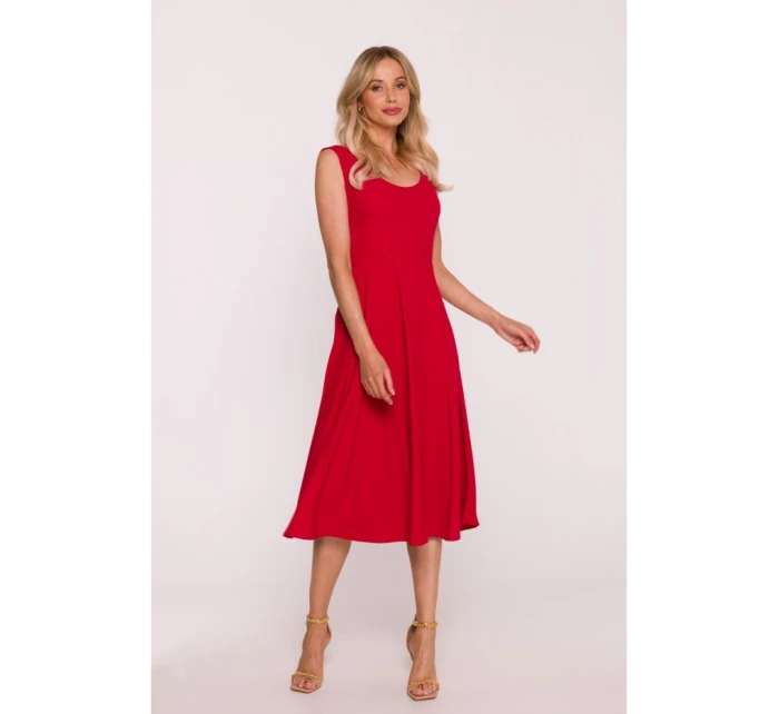 Šaty Fit &  červené model 21470698 - STYLOVE