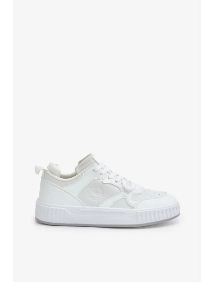 Pánské tenisky z eko kůže Big Star Bílé Pánské tenisky z eko kůže Big Star Bílé