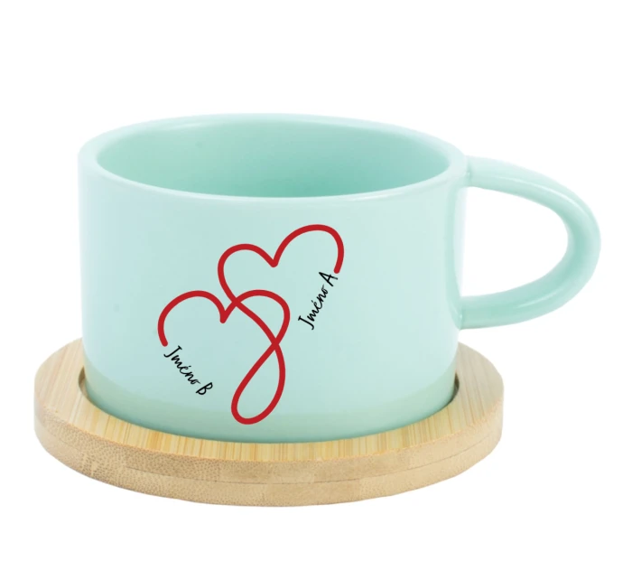 Keramický hrníček Makronka pro zamilované