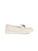 Stylové Jasnobeżowy mokasíny dámské platforma Stylové Jasnobeżowy mokasíny dámské platforma