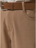 Dámské džíny s páskem mom fit béžové Dstreet model 21996306 - FashionStreet Dámské džíny s páskem mom fit béžové Dstreet model 21996306 - FashionStreet