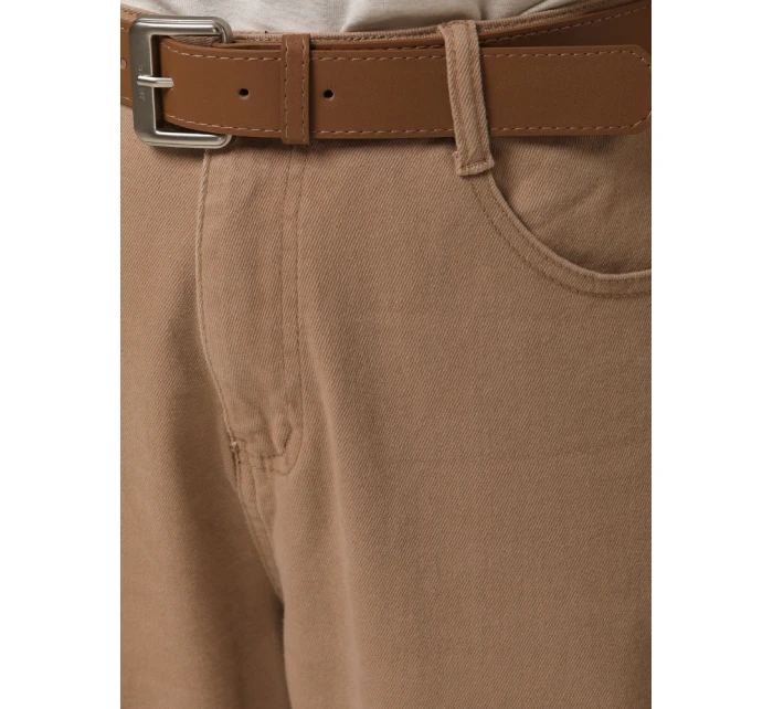 Dámské džíny s páskem mom fit béžové Dstreet model 21996306 - FashionStreet Dámské džíny s páskem mom fit béžové Dstreet model 21996306 - FashionStreet