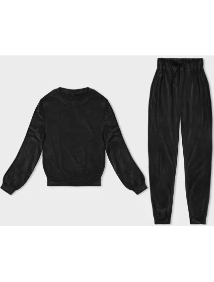 Černá dámská velurová souprava (8C1173-3) Černá dámská velurová souprava (8C1173-3)