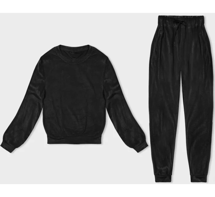 Černá dámská velurová souprava (8C1173-3) Černá dámská velurová souprava (8C1173-3)