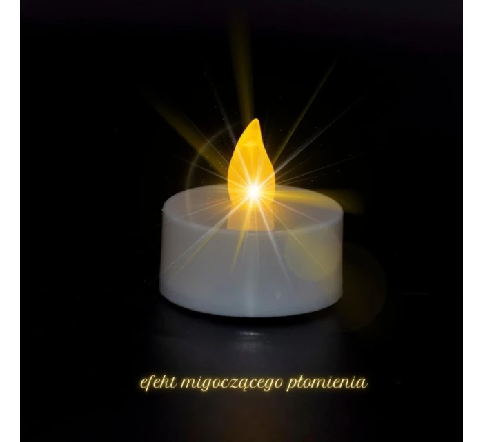 SADA 2 ČAJOVÝCH SVÍČEK VEDENÝCH ČASOVAČEM BÍLÁ