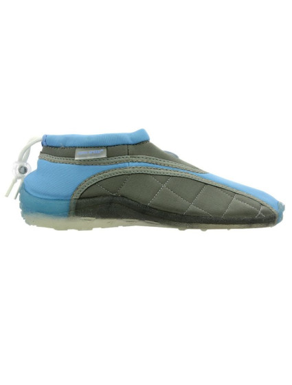 Modrošedá neoprenová plážová obuv Aqua-Speed Jr