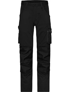 Daiber JN 1812 (25-28) Pracovní strečové kalhoty "Slim Line" 02.112S black/black