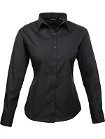 PR 300 Popelínová halenka s dlouhým rukávem model 22479965 black - Premier PR 300 Popelínová halenka s dlouhým rukávem model 22479965 black - Premier