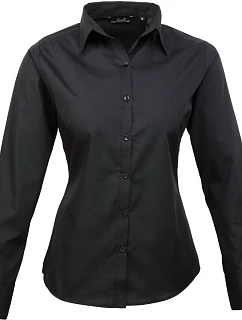 PR 300 Popelínová halenka s dlouhým rukávem model 22479965 black - Premier
