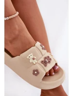 Pěnové Pantofle S Kolíčky Béžové Redienna