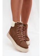 Dámské zimní boty s kožíškem Lee Cooper LCJ-25-01-3735 hnědé