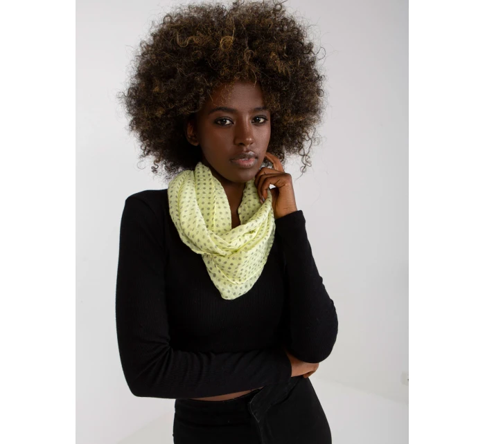 Dámská tunelová šála AT CH BF48181 světle žlutá