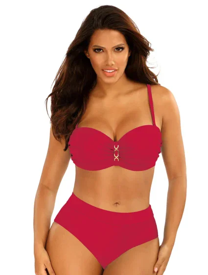 Dámské dvoudílné plavky New Trends 8 S730DA5-21c sv. zelená - Self Dámské dvoudílné plavky New Trends 8 S730DA5-21c sv. zelená - Self