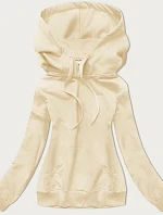 Dámská tenká klokaní mikina v barvě ecru (W06-67+132)