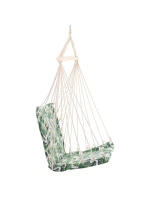 BRAZILSKÁ ZÁVĚSNÁ SEDAČKA HAMAK 100x50CM NATURE S VNITŘNÍM POLŠTÁŘEM JUNGLE LIGHT BRAZILSKÁ ZÁVĚSNÁ SEDAČKA HAMAK 100x50CM NATURE S VNITŘNÍM POLŠTÁŘEM JUNGLE LIGHT