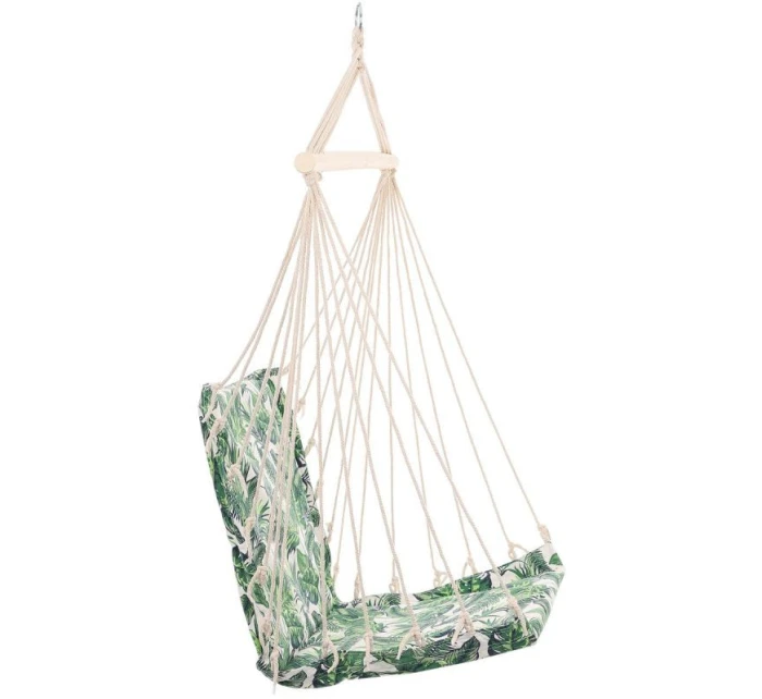 BRAZILSKÁ ZÁVĚSNÁ SEDAČKA HAMAK 100x50CM NATURE S VNITŘNÍM POLŠTÁŘEM JUNGLE LIGHT BRAZILSKÁ ZÁVĚSNÁ SEDAČKA HAMAK 100x50CM NATURE S VNITŘNÍM POLŠTÁŘEM JUNGLE LIGHT
