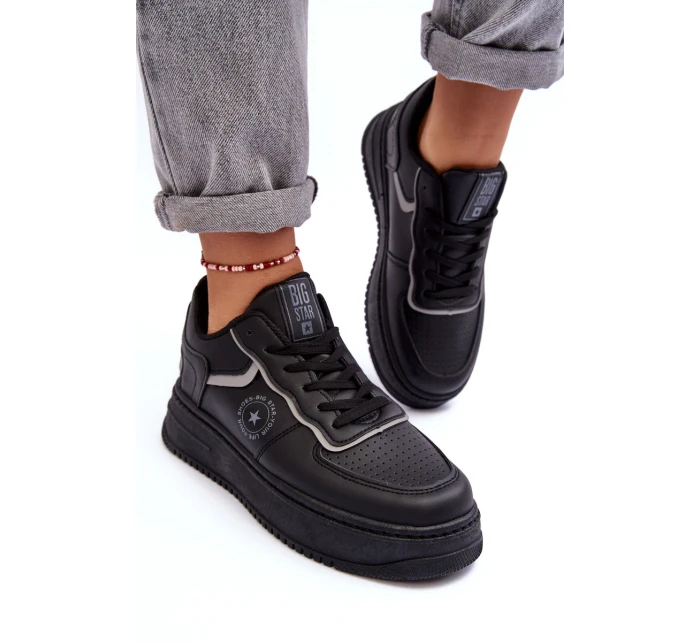 Dámské Sportovní Tenisky Big Star model 21634285 Černé - Big Star Shoes Dámské Sportovní Tenisky Big Star model 21634285 Černé - Big Star Shoes