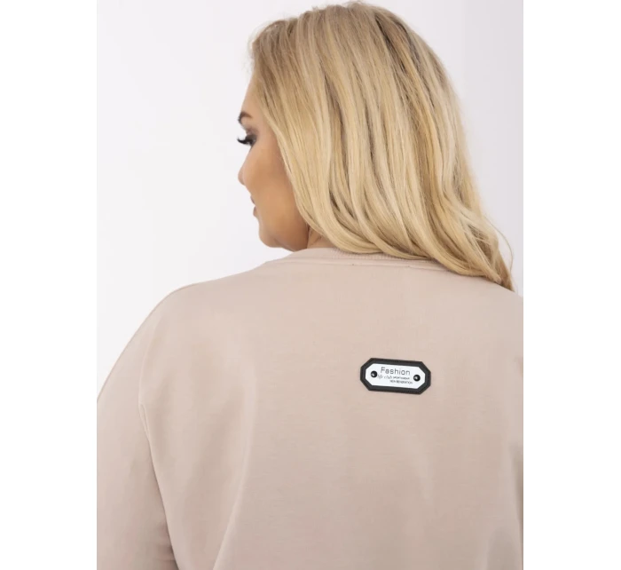 Bluza RV BZ model 21072703 beżowy - FPrice Bluza RV BZ model 21072703 beżowy - FPrice