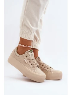 Dámské Tenisky na platformě Lee Cooper Béžová