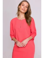 Dámské šaty model 21399713 Korálová - Stylove