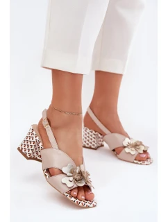 Sandály na podpatku model 214982 Step in style