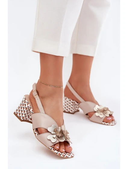 Sandály na podpatku model 214982 Step in style Sandály na podpatku model 214982 Step in style