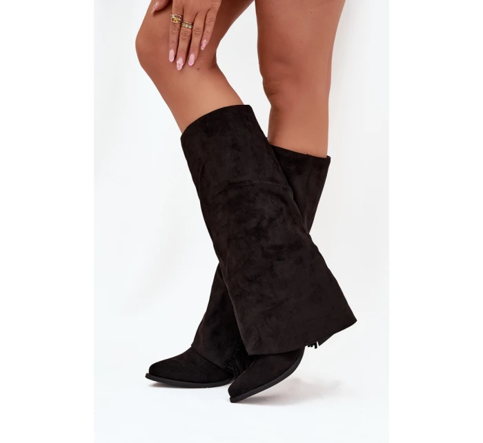 Kozačky na podpatku  model 219589 Step in style