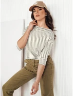 Dámská pruhovaná halenka bílá Dstreet model 21975088 - FashionStreet