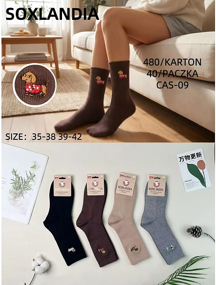 Ponožky WiK Soxlandia 3044 vzor 09 Kašmír 35–42