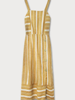 Hořčicové bavlněné šaty (345ART)