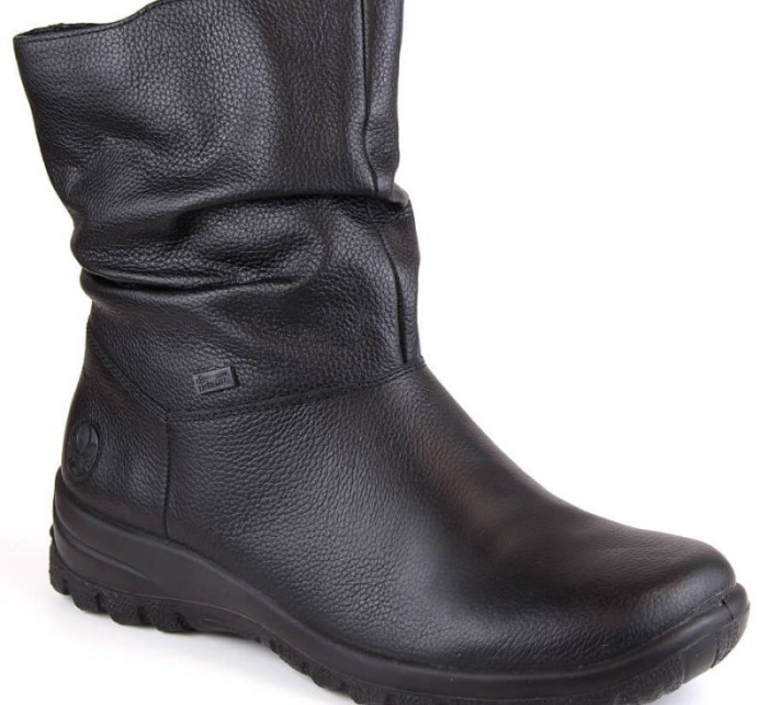 Nepromokavé kožené boty zateplené vlnou Rieker TEX W RKR617