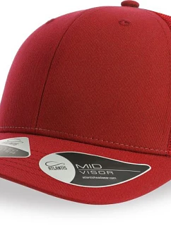 Atlantis Headwear Bryce 6 panelová Trucker kšiltovka 33.0102 red/red
