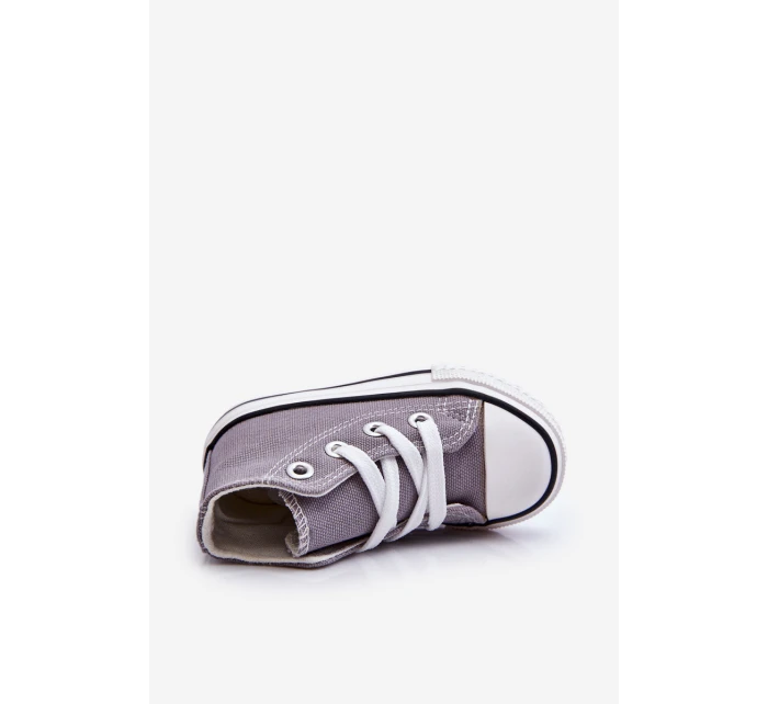 Dětské Vysoké Tenisky Šedá Filemon Dětské Vysoké Tenisky Šedá Filemon