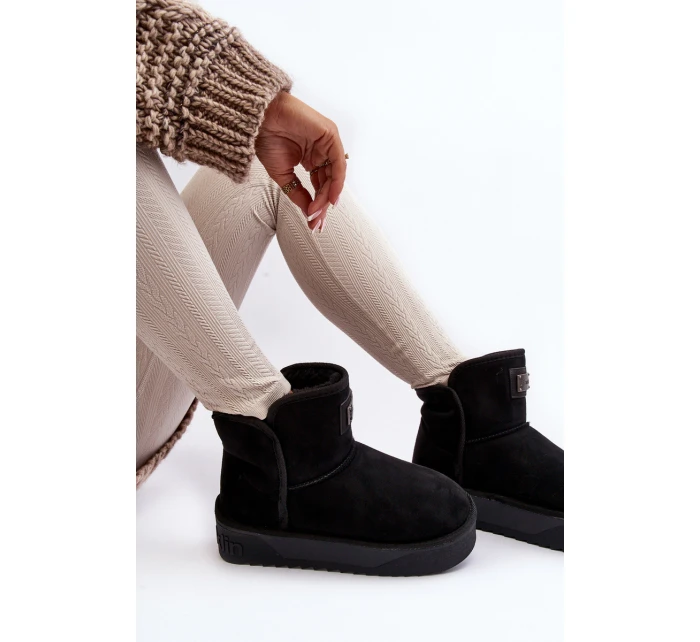 Vegan Voděodolné Sněžnice Na Platformě DFranklin DFSH371004 Černé