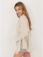 Koszula MI KS model 22102655 beżowy - FPrice Koszula MI KS model 22102655 beżowy - FPrice