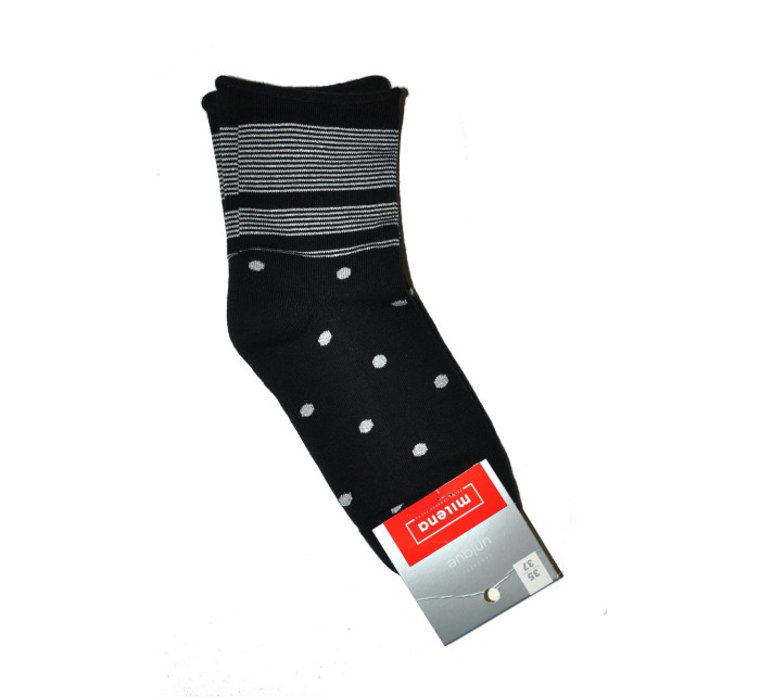 Dámské vzorované ponožky Milena 071 polofroté