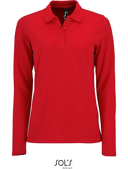 SOL'S Perfect LSL Women Dámské piqué polo s dlouhým rukávem 25.2083 red SOL'S Perfect LSL Women Dámské piqué polo s dlouhým rukávem 25.2083 red