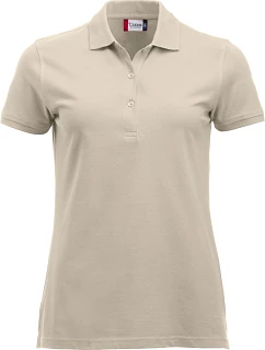 Classic Marion S/S Dámské piqué polo z těžké bavlny model 22457332 light khaki - Clique