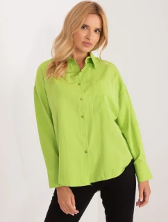 Košile BA KS 0274.47 limetkově zelená