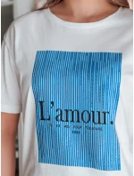 Dámské tričko LAMOUR bílé Dstreet RY2587