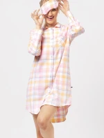 Košile Key LND 486 B24 Flanelová dlouhá/r S-L rozepínací