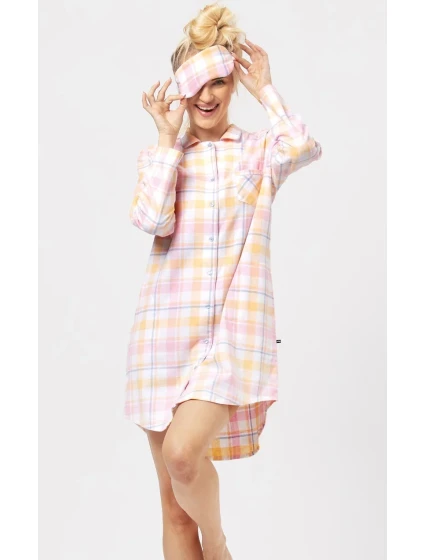 Košile Key LND 486 B24 Flanelová dlouhá/r S-L rozepínací