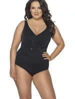 Dámské jednodílné plavky 48 black plus - AVA