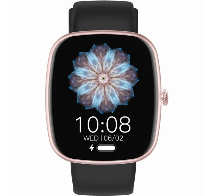 Dámské chytré hodinky GRAVITY GT18-1 Pink Silicone Strap + Black Strap Dámské chytré hodinky GRAVITY GT18-1 Pink Silicone Strap + Black Strap