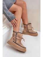 Dámské Sněhule S Na Platformě Hnědé model 21680237 - Boto Dámské Sněhule S Na Platformě Hnědé model 21680237 - Boto