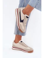 Sportovní Boty Tenisky Dámské Béžové model 21702033 - EVENTO Sportovní Boty Tenisky Dámské Béžové model 21702033 - EVENTO