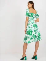 LK SK 508944 šaty.45P bílá zelená