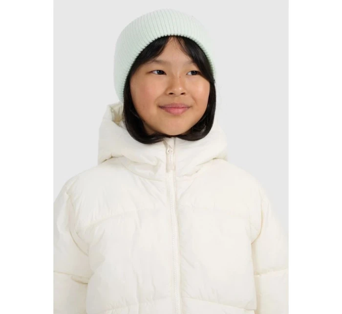 Dívčí péřová bunda se syntetickou výplní 4F 4FJRAW25TDJAF0825-10S